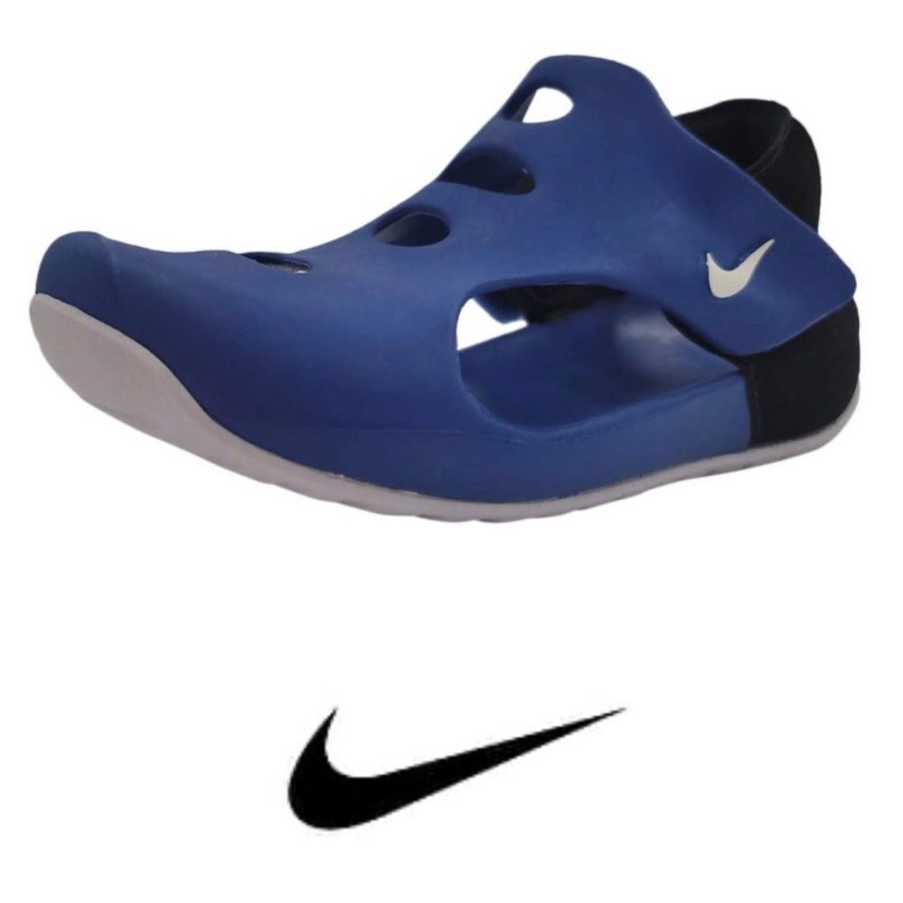 NIKE - 🎉2XHP🎉NWT Youth Sz 3Y (EUR 36) Sunray Protect 3 Sandal/Game Royal/Black